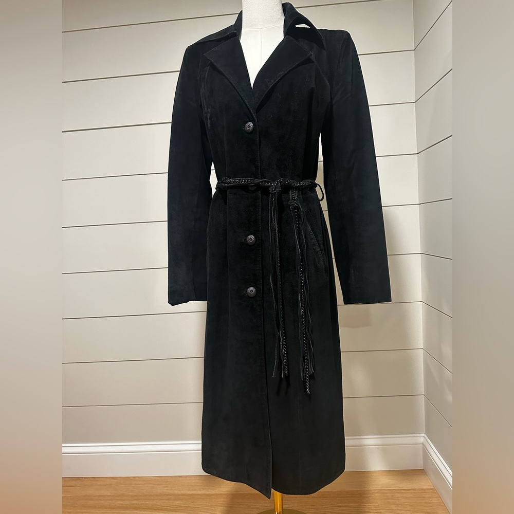 Genuinely leather Italian coat